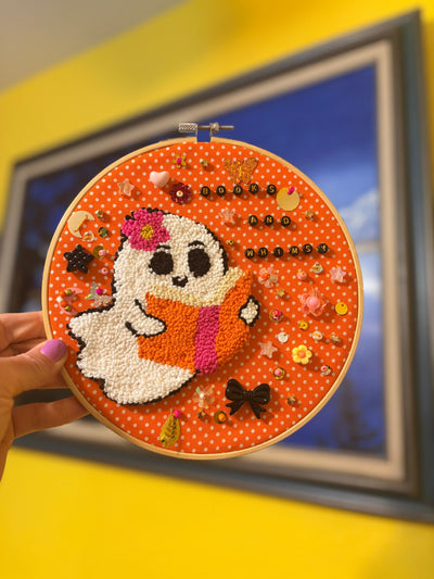 Mixed Media Embroidery Hoop Art