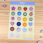 Buttons Sticker Sheet