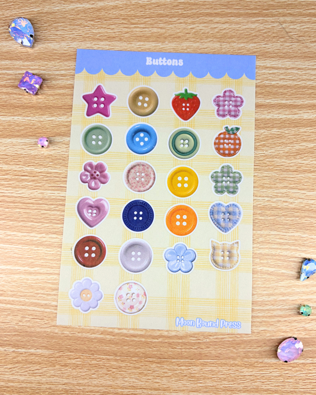 Buttons Sticker Sheet