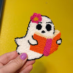 Bookish Ghost Mug Rug