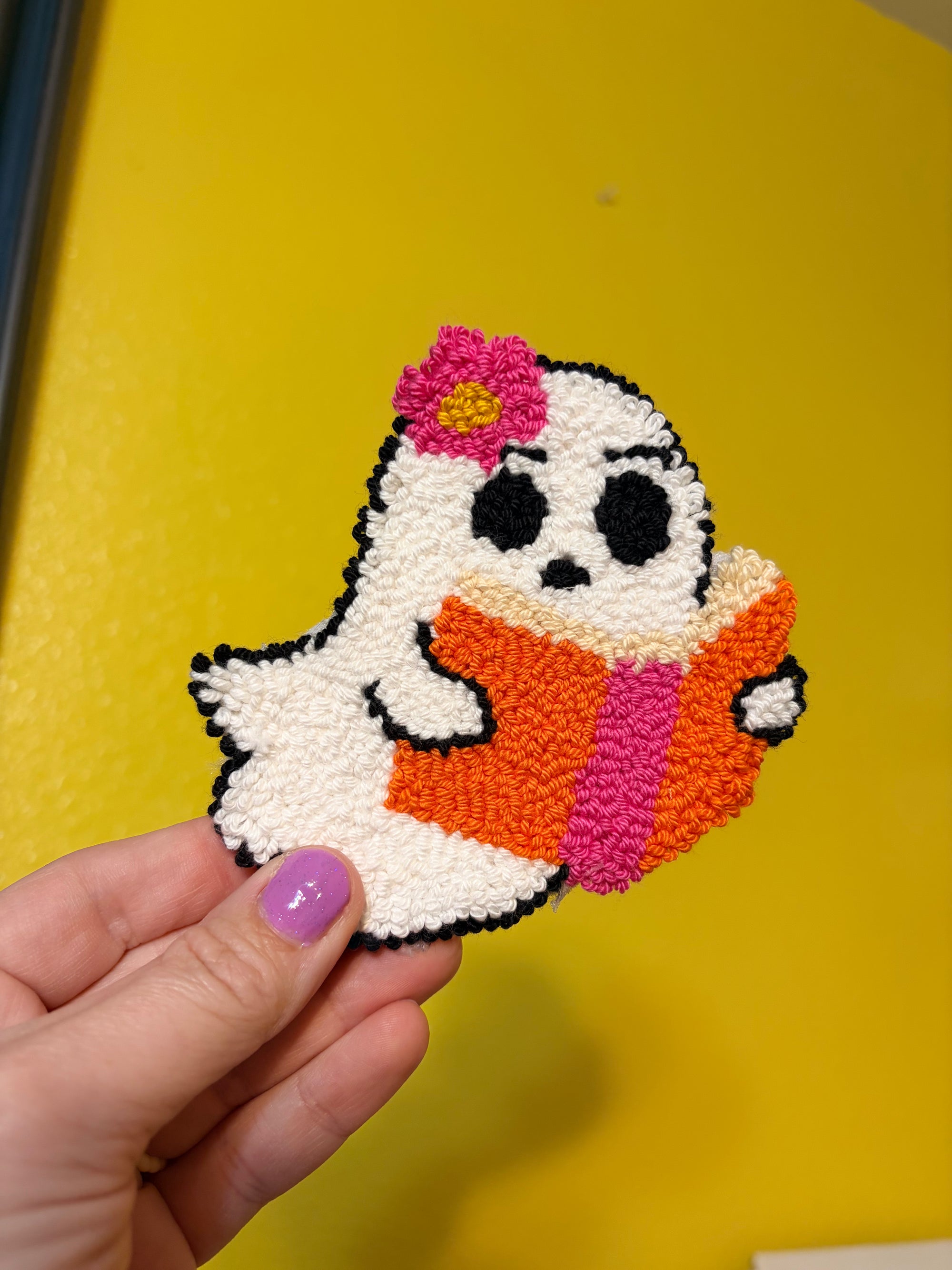 Bookish Ghost Mug Rug
