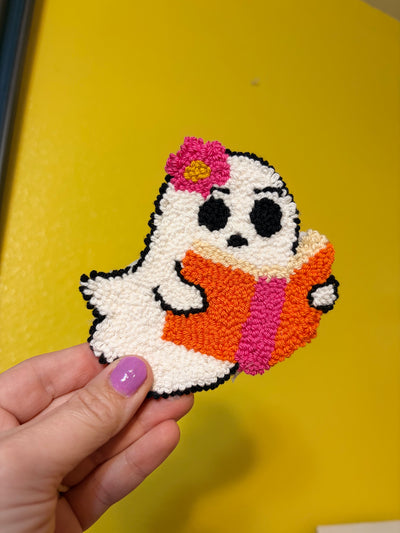 Bookish Ghost Mug Rug