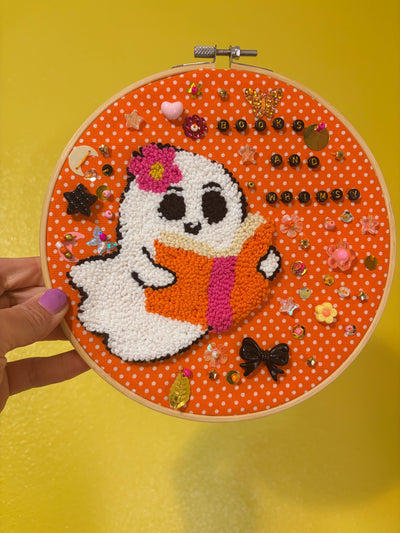 Books and Whimsy Ghost Art Hanging