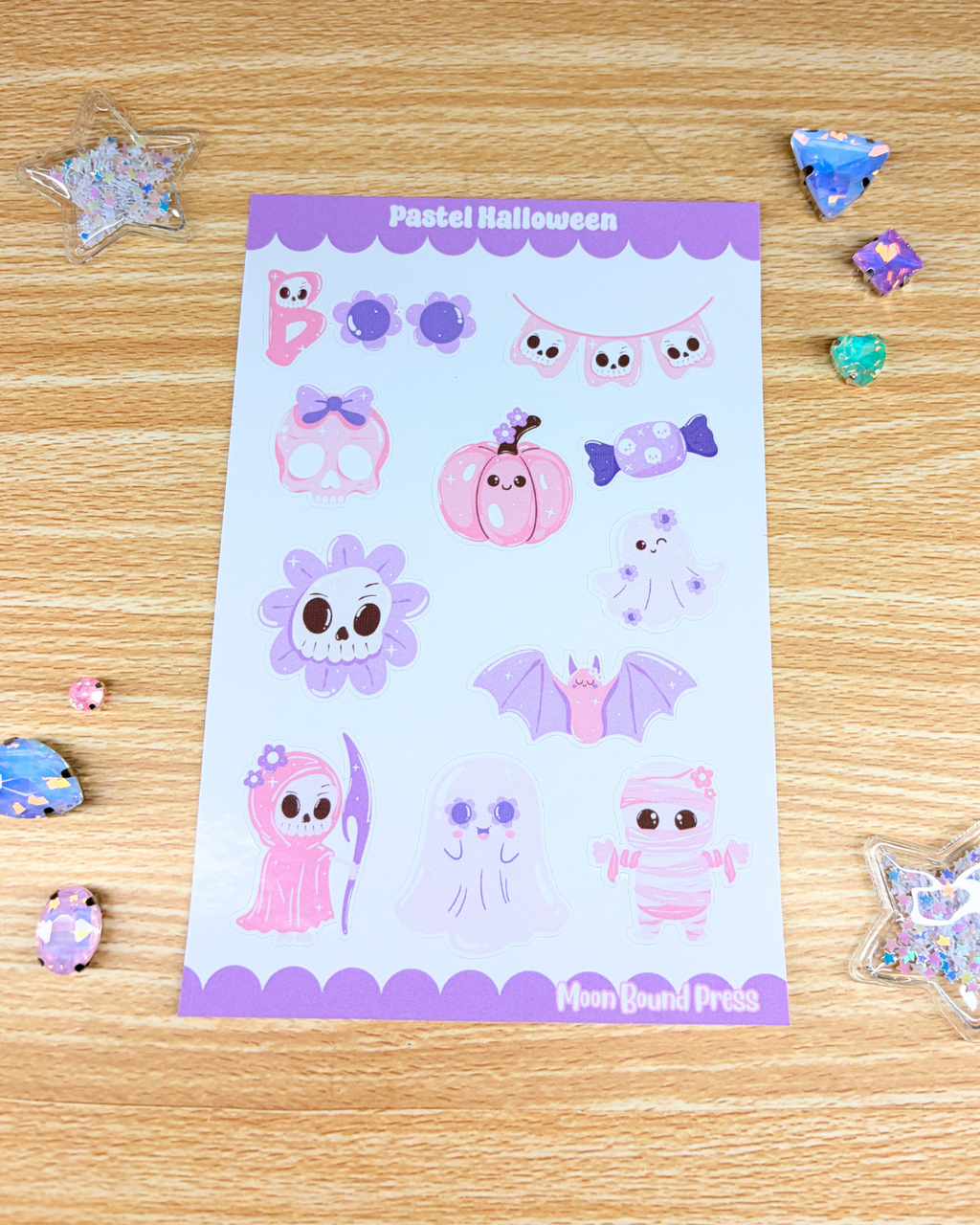 Pastel Halloween Sticker Sheet